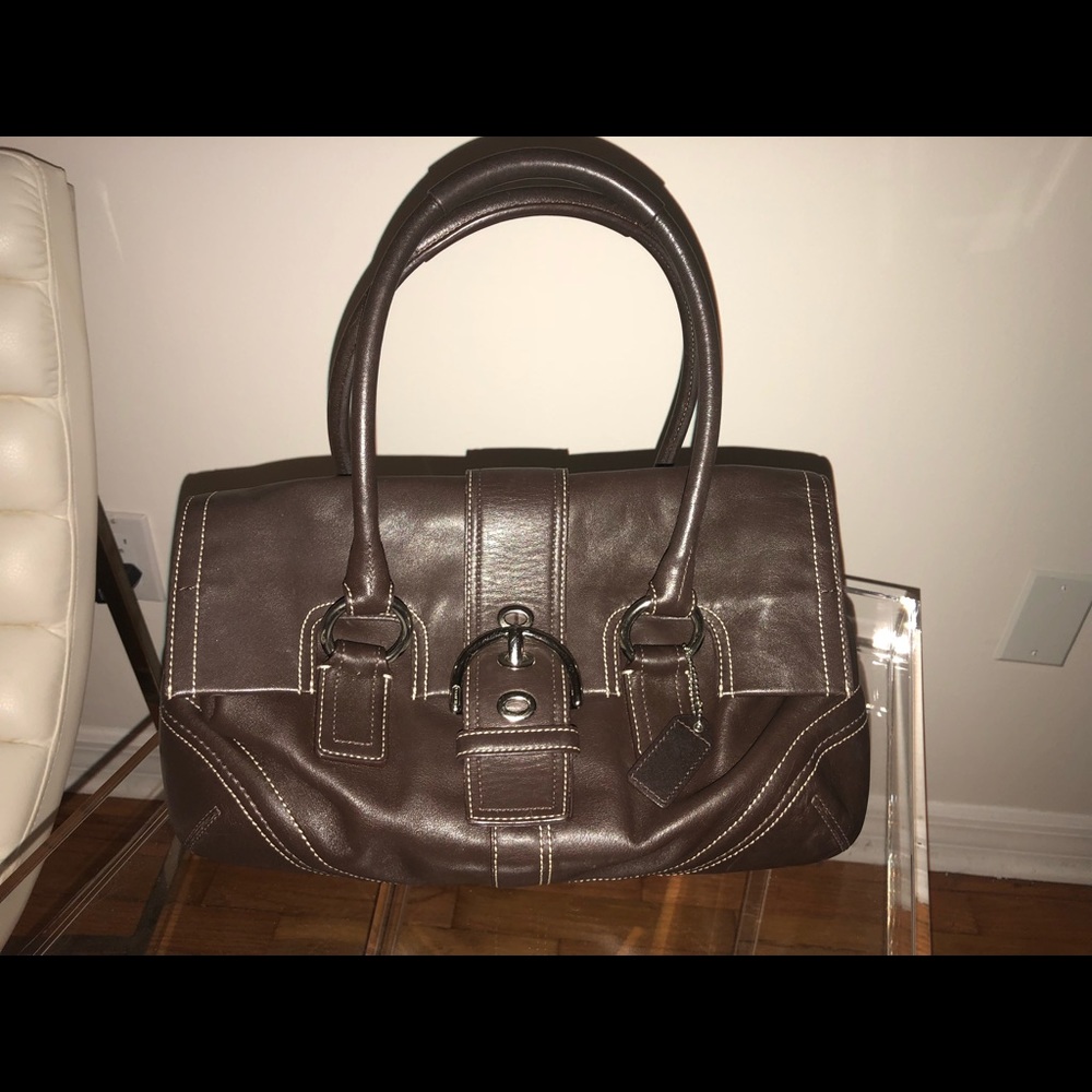 Leather Coach Handbag